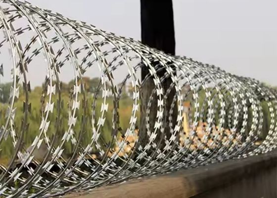 Stainless Steel Razor Barbed Wire BTO-22 50kg Roll for Farm Fencing