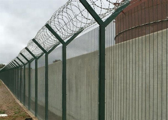 Hot Dip Galvanized 358 Security Fencing For Factory Guards 1.8*2.5m