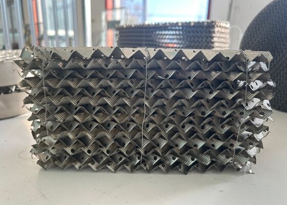 SS316 Low Pressure Drop Structured Packing  for Mass Transfer Tower 