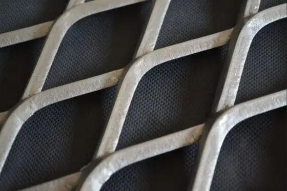 Architectural Expanded Metal Wire Mesh For Facade Cladding And Decorative Screening
