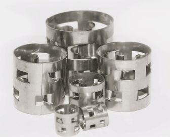 Metallic SS Pall Rings , Random Packing Column Heat Resistance For Absorption Tower