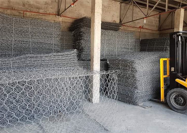 2.2mm 60x80mm Gabion Wire Mesh For River Bank Gabion Wall