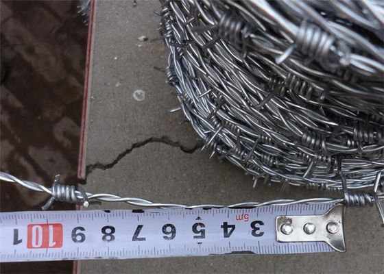 Rustproof Cross Security Steel Barbed Wire 2.0mm 15mm Barb For Factory