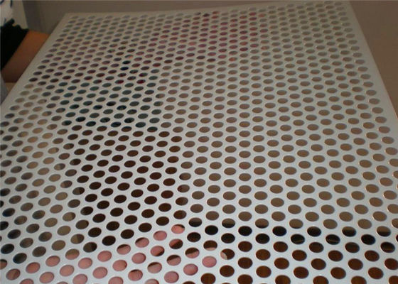 Aluminum Perforated Wire Mesh Louver Sheet Metal Square / Hexagonal Hole Speaker Grills