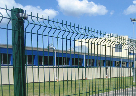 Pvc Coated Green Clolor 3d Bending Curved Triangle Fence 3.5mm