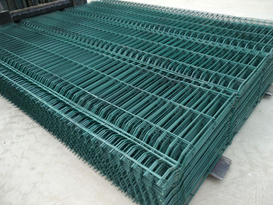 Pvc Coated Green Clolor 3d Bending Curved Triangle Fence 3.5mm