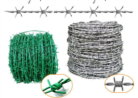 Hot Dipped Galvanized Steel Barbed Wire 12Gauge for Security Fencing