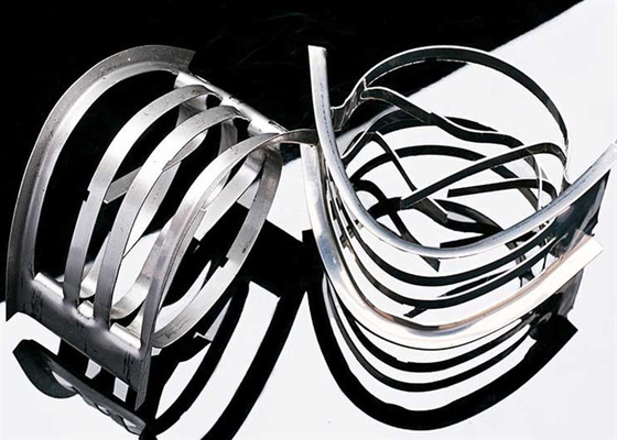 Roestvrij staal 304 Metal Intalox toren verpakking voor industriële 50 * 50 * 0,7 mm