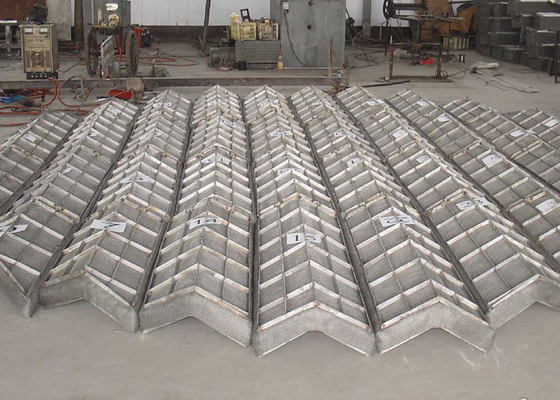 Ss 304 gebreide draadnet mistpad voor stoomvloeistoffilter / chemische toren