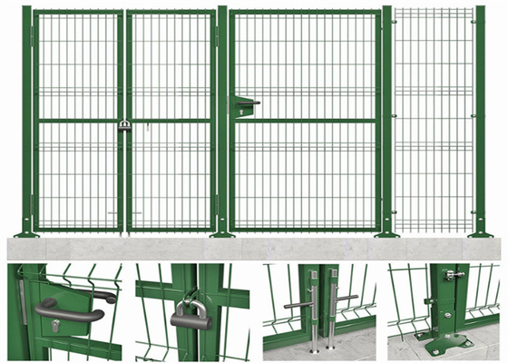 PVC-gecoat driehoekend hekpaneel 0,83 M Voor school/huis/tuin/speelplaats
