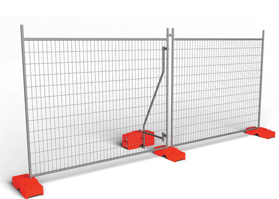 2.5 mm Draaddiameter gegalvaniseerd gelast tijdelijk hek voor bouwterreinen