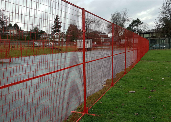 Verzinkt stalen tijdelijke gaashekwerk 2.1x2.4m 60x150mm