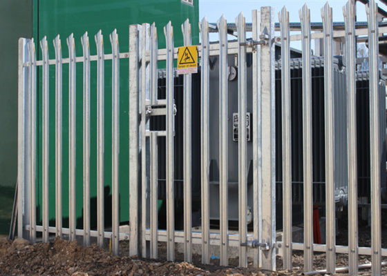 W Pale Security gegalvaniseerd stalen palissade hek bewerkte ijzer 1.8m tuin