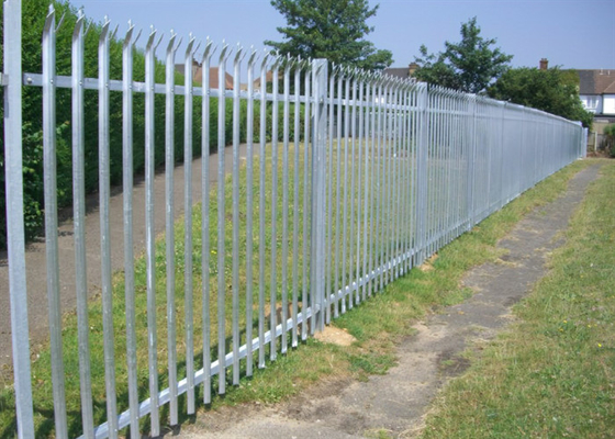 Gegalvaniseerde hoekbalk Staal palisade hek voor veiligheid D Pale