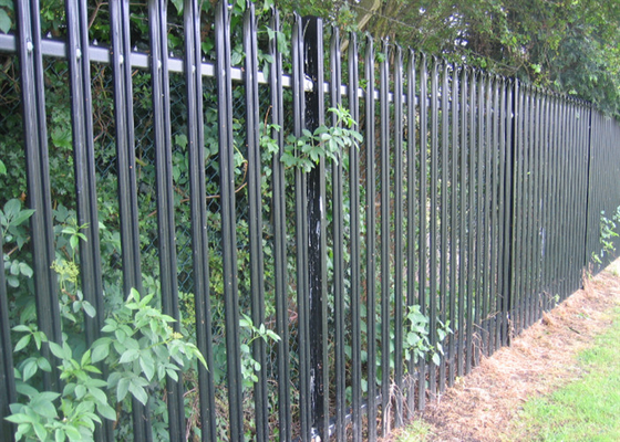 Poedergecoate buisvormige stalen hekken palisade stalen pikket hekken 65 * 2.0mm