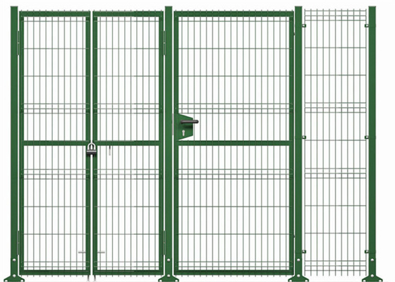 3D tuin driehoek buiging hek voor woonruimte 1.8 * 3m 75 * 200mm gat