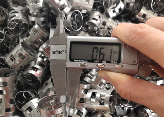 SS316 Verpakking met metaalpalletjes voor absorptie kolommen 25*25*0,6 mm