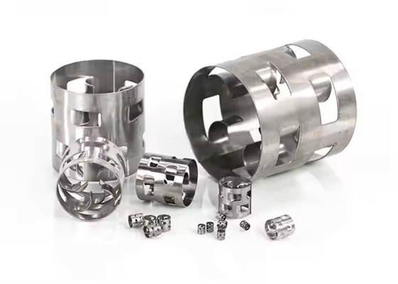 25*25*0,3 mm Pall Ring Metal Tower Packing voor gasschrobben SS304