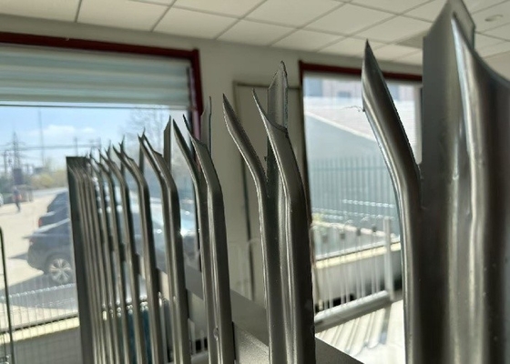Hot-Dip gegalvaniseerd stalen palisade omheining voor hoge beveiliging perimeter