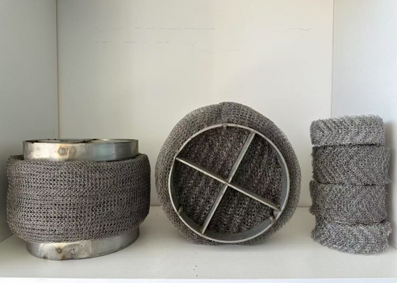 304 roestvrijstalen mesh demister pad voor de scheiding van gasvloeistoffen
