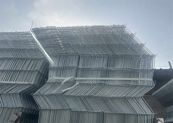 Draadnet hek driehoek paneel laag koolstofstaal voor stevige constructie