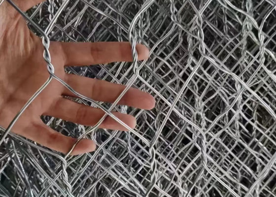 2x1x1 Warm gedip Galvaniseerde Gabion Draad Mesh Steen Kooi Voor Brug Bescherming 2.7mm