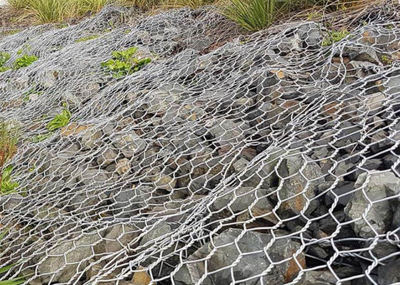 0.5mx0.5mx1m 4mm PVC-gecoatte gabionnetgaas anti-roest voor oeverbescherming en landschapsarchitectuur