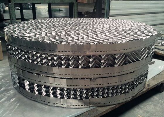 SS304 metalen gestructureerde pakking voor gas-vloeistofscheidingstoren