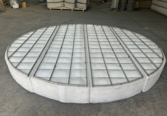 PP gebreide gaas Demister Pad SS304 Frame voor SO2 Wet Scrubber 3000mm