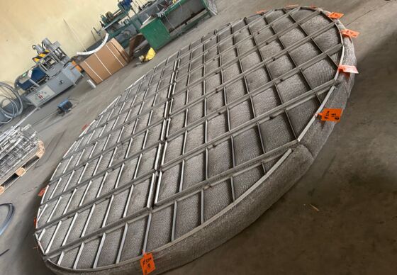 SS316 Mist Eliminator Gas-Liquid Separator Pad Voor Chemical Tower OEM