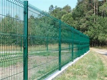 Het hete Ondergedompelde Gegalvaniseerde 3D de Draadnetwerk van Curvy Groene Schermen, 358 Veiligheidsomheining