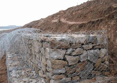Duurzame pvc Met een laag bedekte Gabion-Op zwaar werk berekende Maat 23.5mm van het Draadnetwerk voor Landbouwbedrijf