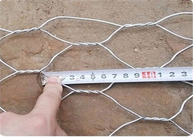 Met een laag bedekt pvc/de Gegalvaniseerde Hexagonale Muur van Draadmesh gabion basket for retaining