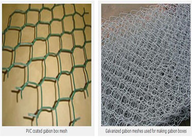 Gegalvaniseerde 2x1x0.5m 2.4mm 60x80mm Gelaste Gabion Doos