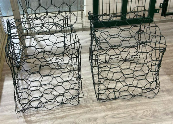 Lage Koolstofdraad 2.4mm 80x100mm Gabion Draad Mesh For River Bank