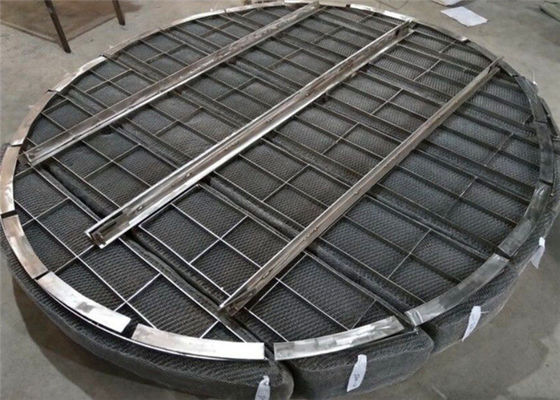 Wire Mesh Demister Pad voor chemische scheiding van vloeibare gassen 168 Kg/m3