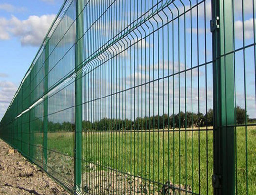 De hete Onderdompeling galvaniseerde 3d Kromme Gelaste Draad Mesh Fence Panel