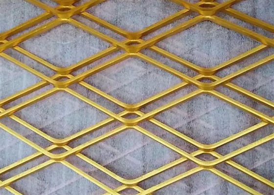 Het poeder Met een laag bedekte Netwerk van de het Metaaldraad van Diamond Hole ISO Uitgebreide voor de Ladder van de Platformstap