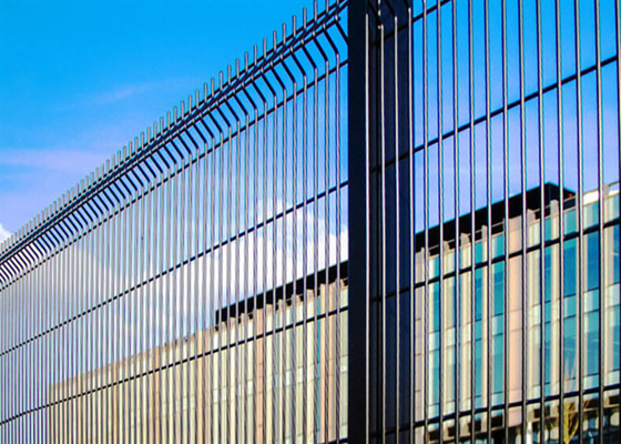 Duidelijke Vu 358 Gelast Mesh Security Fencing Green Coated/Gegalvaniseerde 1.2*2.5m